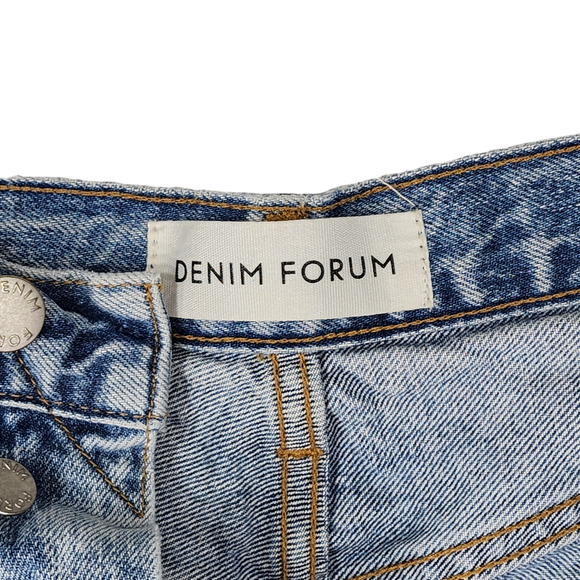 Aritzia Denim Forum Button Fly Jean 28x28 Women Joni High Rise Loose Fit Lt Blue - Picture 8 of 12